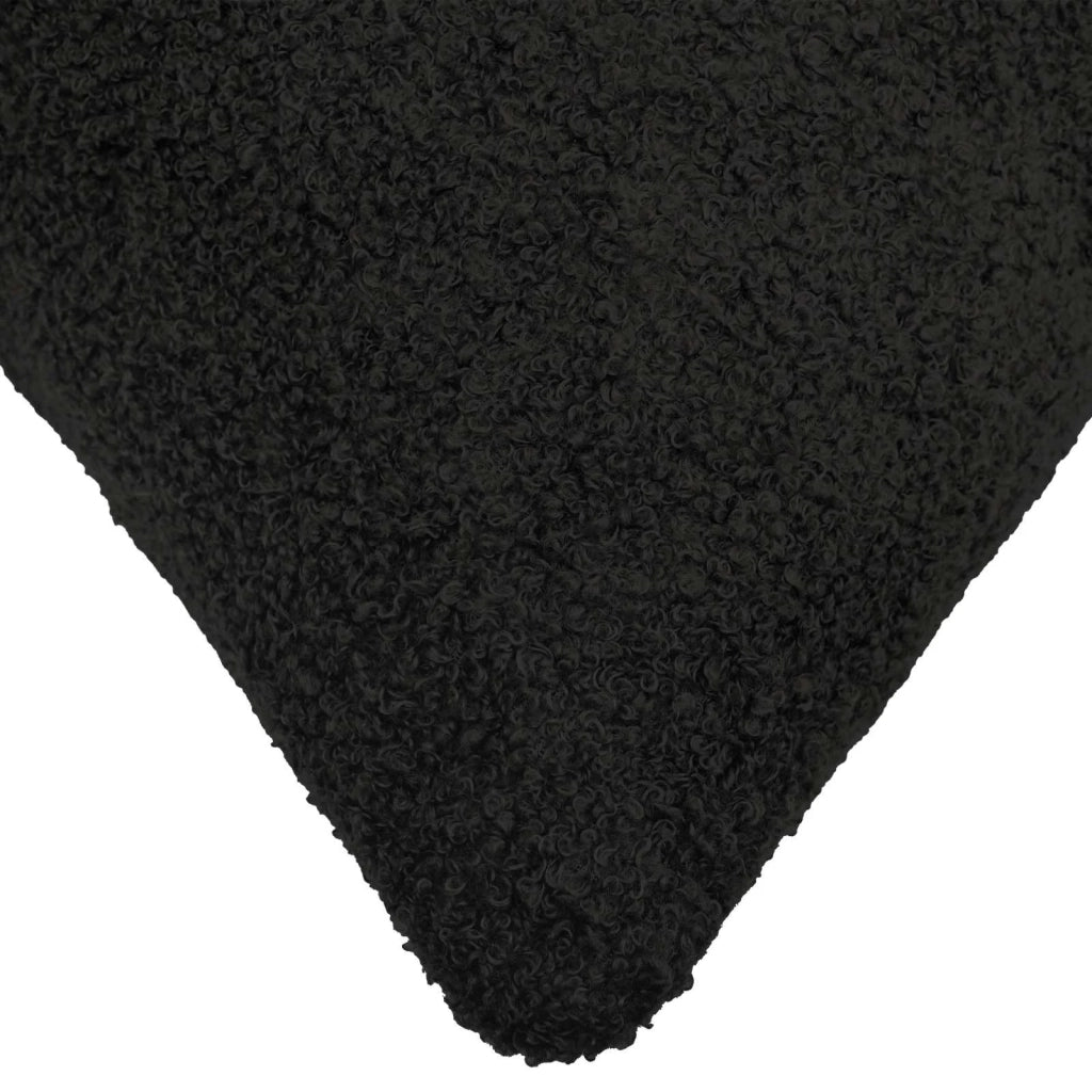 Federa 2 pcs HEERLEN Nero 35 x 35 cm Bouclé 908105