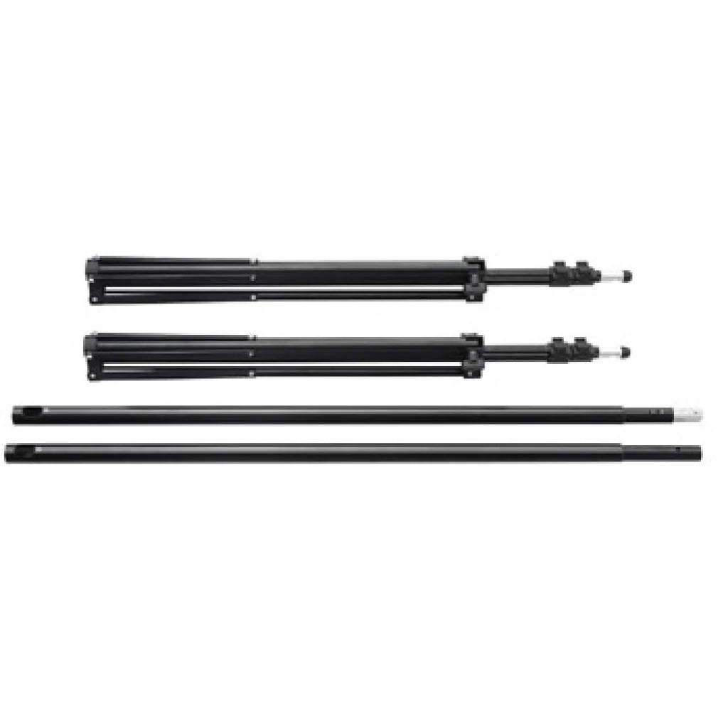 Kit completo per studio fotografico + fondale nero senza soluzione di continuità 3x6 m studio fotografico/video professionale 1802019/4