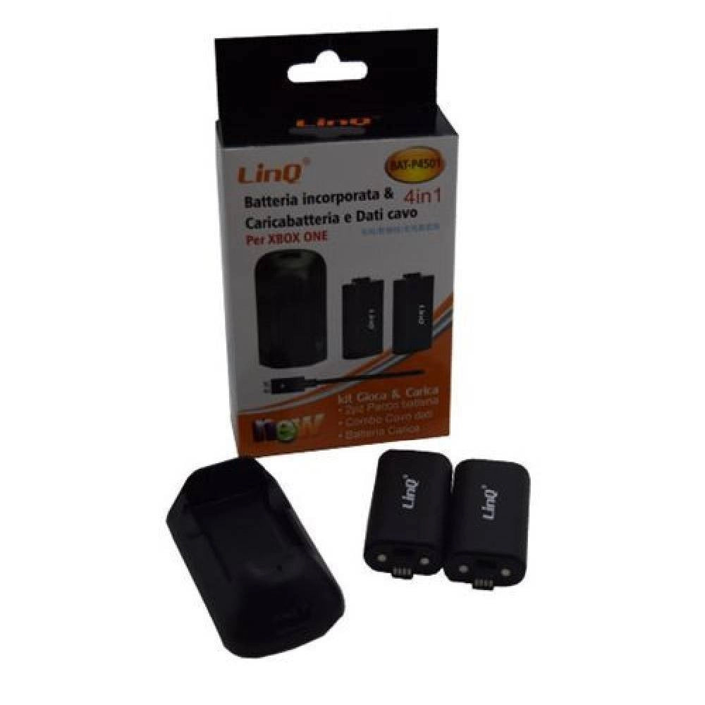 Trade Shop - Kit Caricabatteria Batterie Ricaricabili 4in1 Cavo Usb Per Controller Xbox One Bat-p4501 -