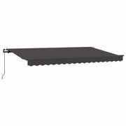 Tenda da Sole | Tenda Retrattile Antracite 400 x 200 cm Tessuto