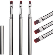 Nagelli per gel - Design - 3 pezzi - Liner, piatto e rotondo - Ideali per le unghie in gel - Per studi di bellezza e uso domestico