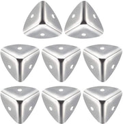 Protezioni angolari metalliche - 8 pezzi - 25 x 25 x 25 mm - Protezione di bordo - Decorative protezioni angolari - Incluso viti - Solide e resistenti - Protezioni angolari