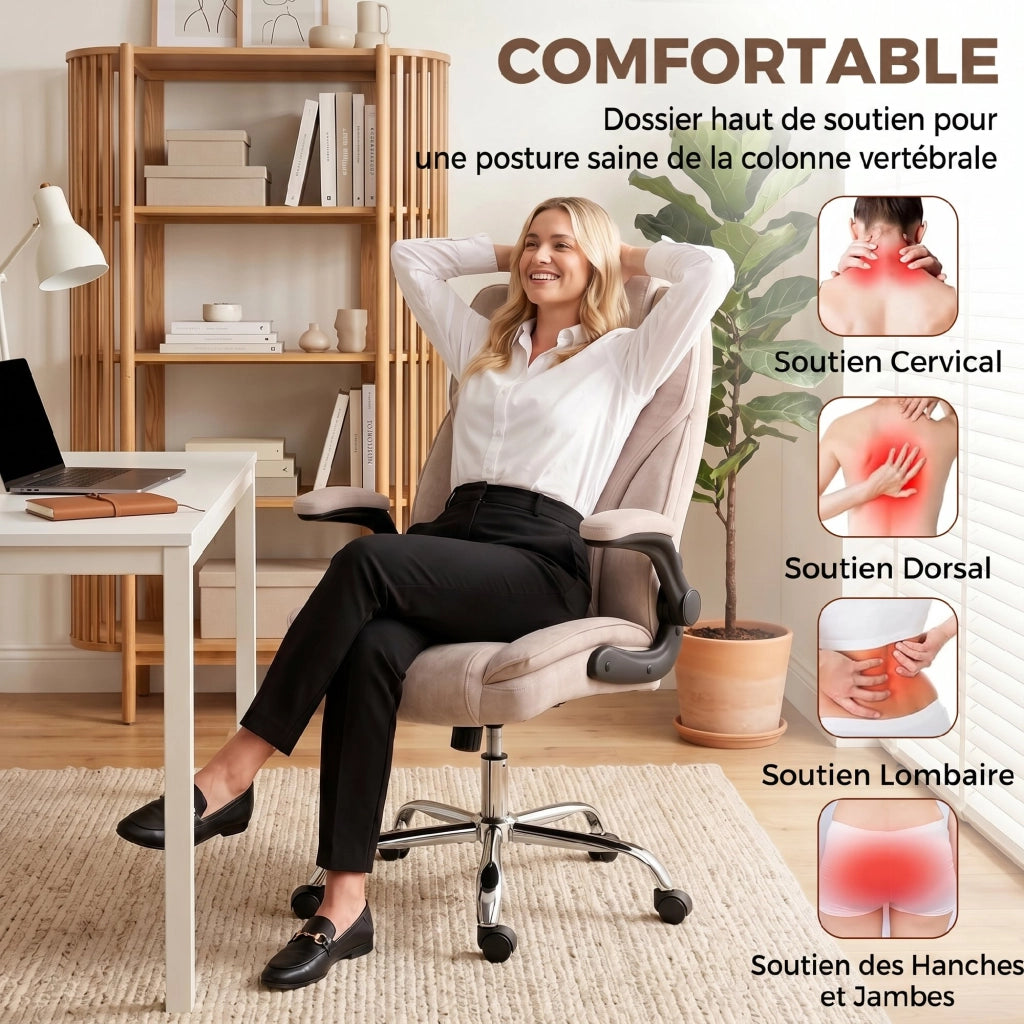 Sedia da ufficio ergonomica ¨C Minimal ¨C rosa 70x70x114-122 cm