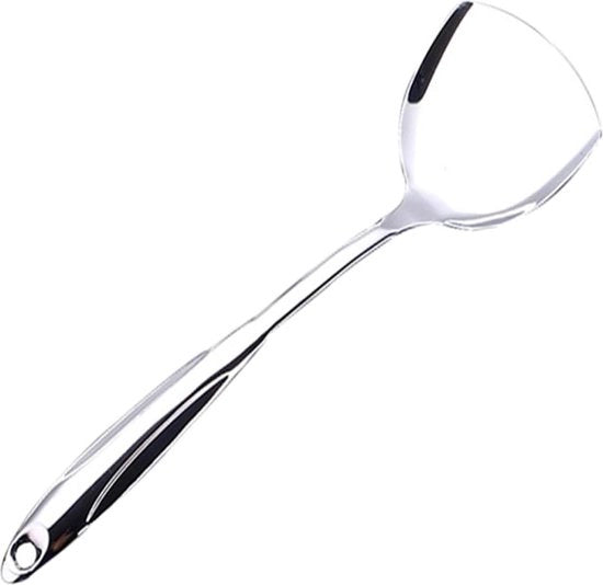 Spatola Rotativa Resistente al Calore Cottura Non-Adesiva Acciaio Inossidabile Dispositivo Pancake- Utensili da Cucina Posate Metalliche.
