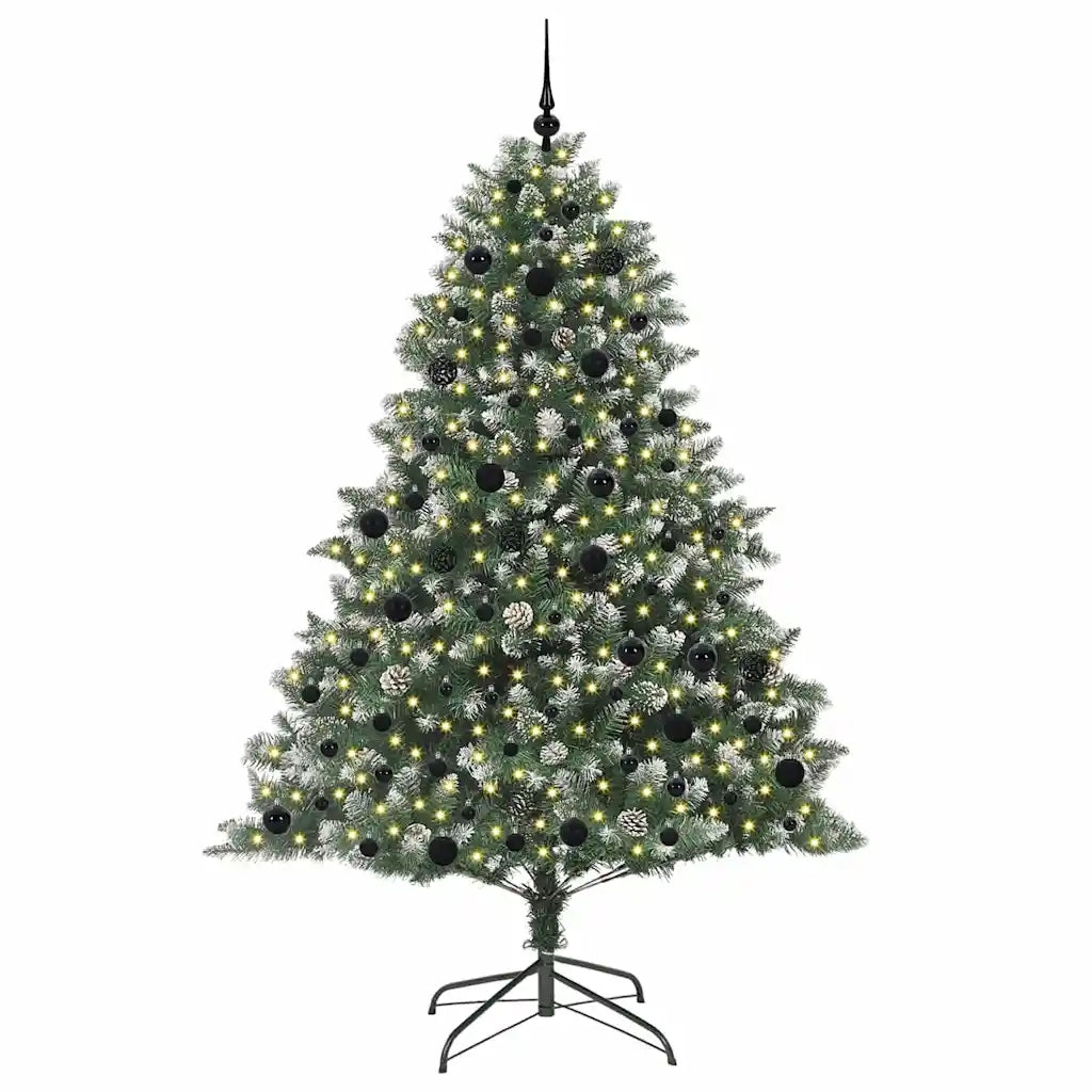 Albero di Natale Artificiale-Albero Natalizio con 300 LED Verde 210 cm 918376