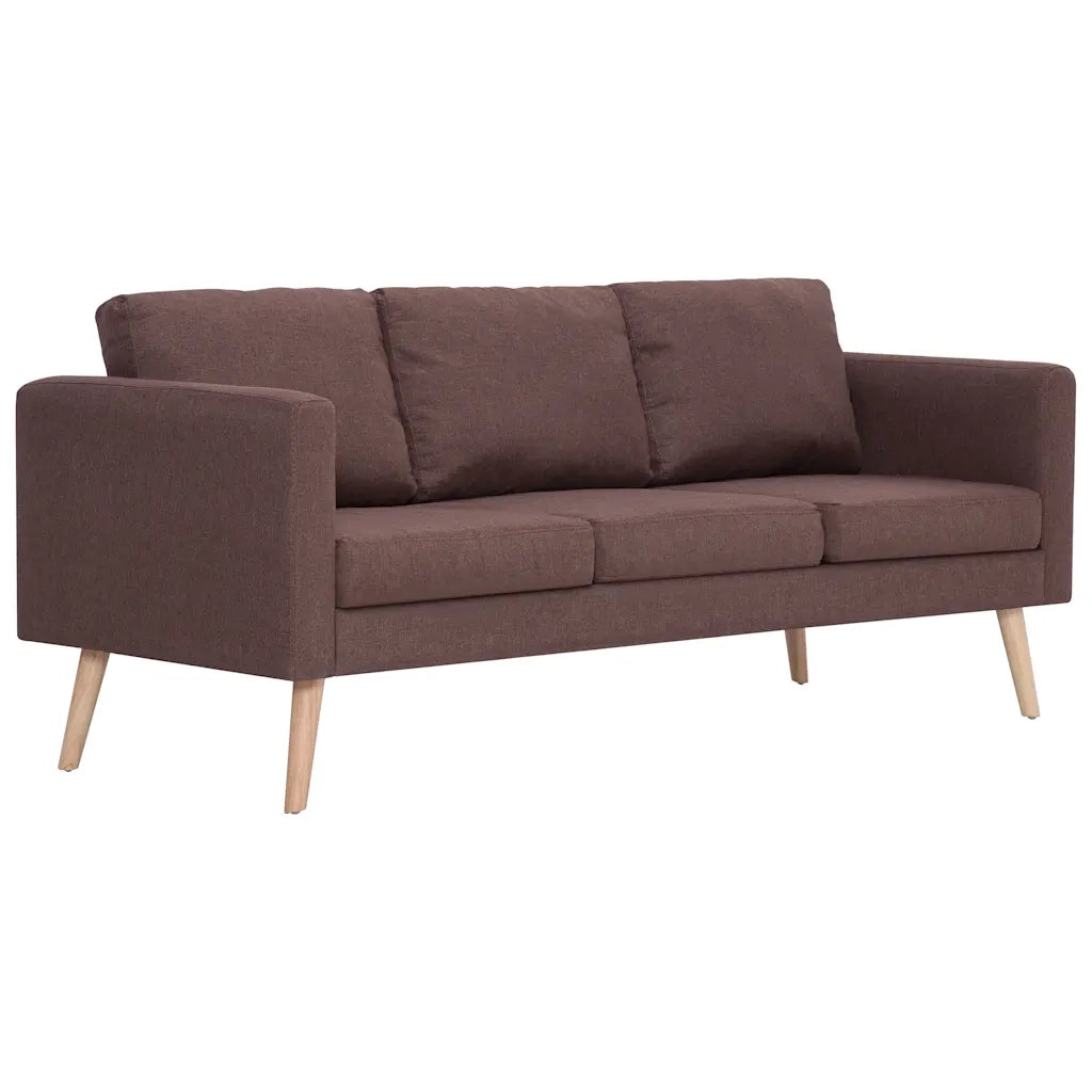 Set Divani 2 pz in Tessuto Marrone cod mxl 13706