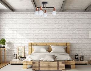 Lampada Di Cristallo Da Soffitto Pensilequadruplo Rose Gold Glamour 392200