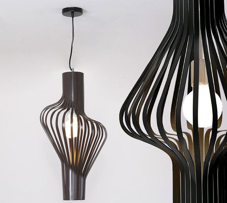 Lampada Da Soffitto Geometrico Nero APP484-1CP