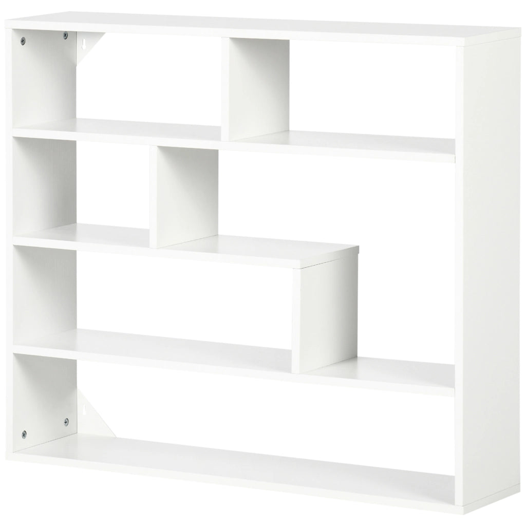 Libreria a Muro 4 Ripiani ¨C Xylo ¨C Legno Bianco 94x19.5x80cm