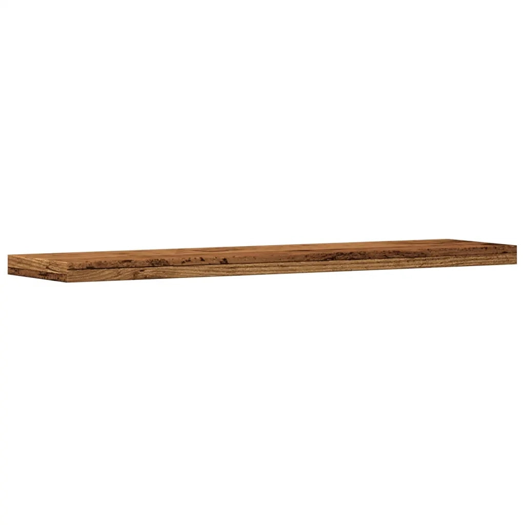 Mensole a Parete 4 pz Legno Antico 40x10x1,5 cm in Truciolato 856289