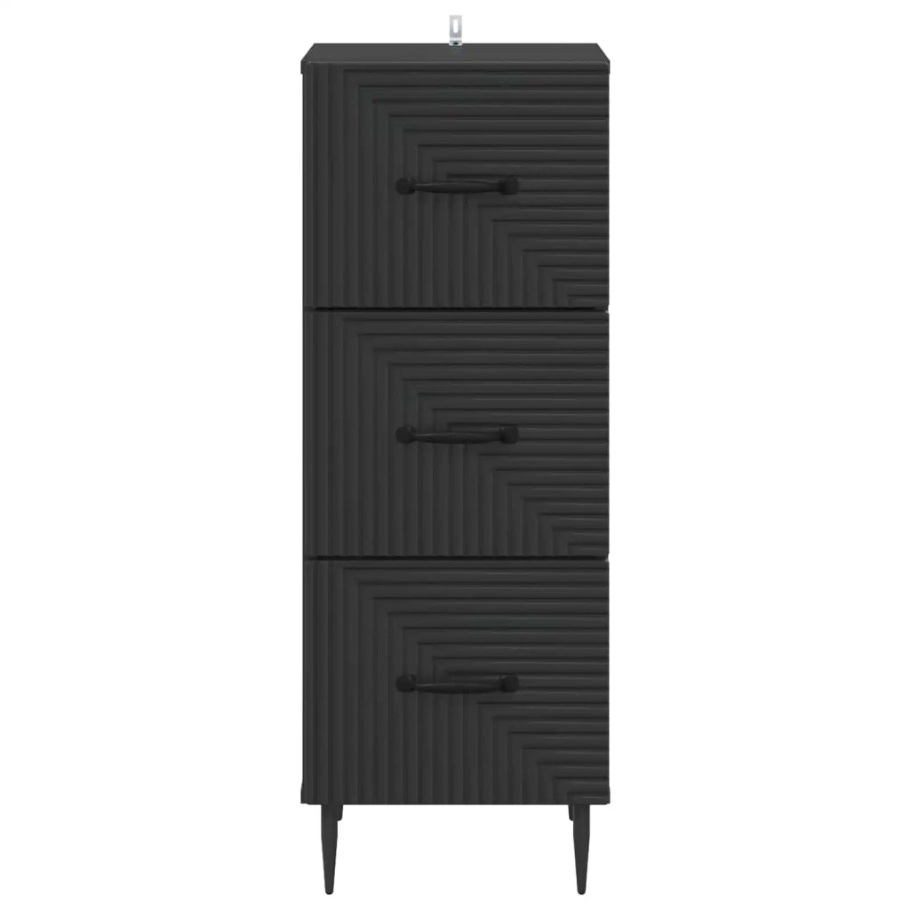 Mobile con Cassetti Nero 33 x 34,5 x 89,5 cm 894846