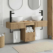 Set di mobili per il bagno 3 pz Rovere Artigianale 3405596