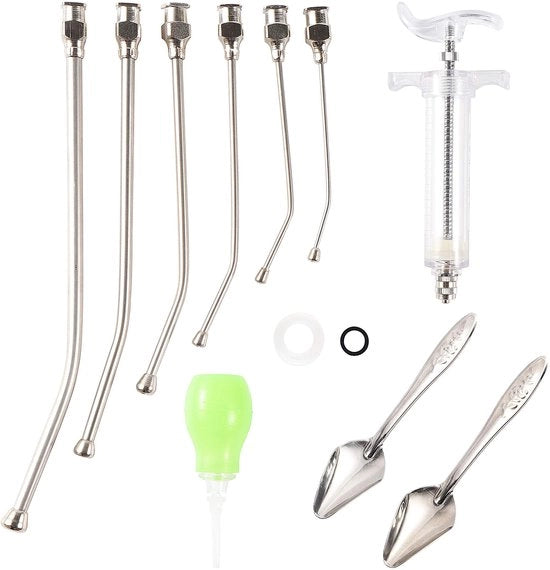 Sommiers di alimentazione 20 ml - Gavette 6 pezzi - Cucchiai alimentari in acciaio inossidabile 2 pezzi - Leggero - Duraturo - Facile da pulire - Sommiers alimentari