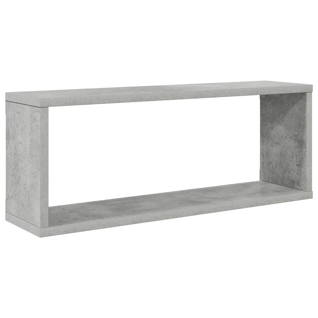 Mensole Parete a Cubo 2pz Grigio Cemento 60x15x23 cm Truciolato cod mxl 51728