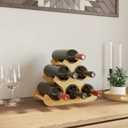 Portabottiglie di Vino per 6 Bottiglie 35x18x25,5 cm in BambÃ¹cod mxl 108362