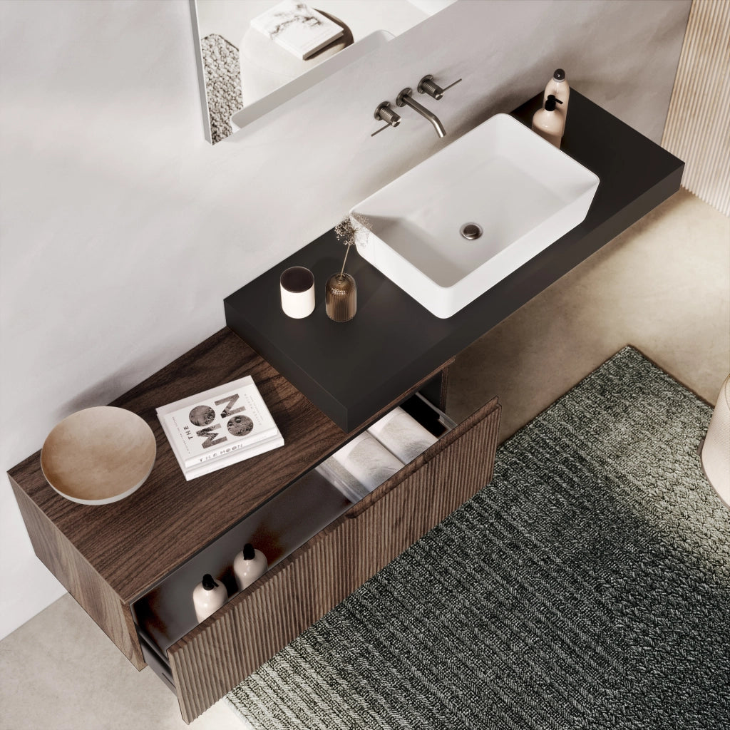 Composizione 4 pezzi VENERE antracite/rovere rio