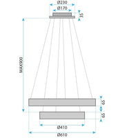 Lampada Led G043-2cp Gold