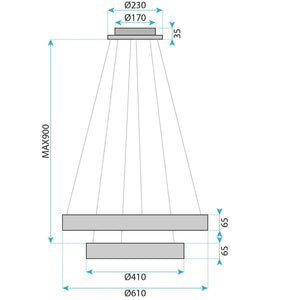 Lampada Led G043-2cp Gold