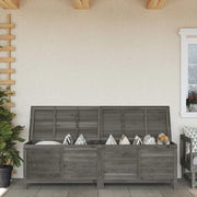 Contenitore Giardino Antracite 198,5x50x56,5 cm Massello Abete 364762