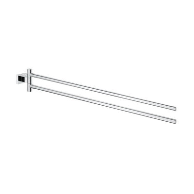 Portasalviette doppio cromo - 44 cm