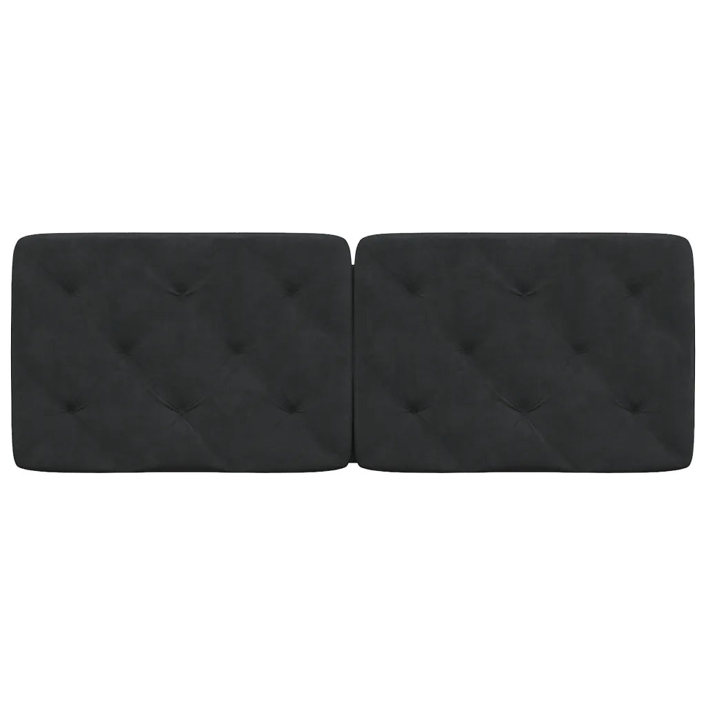 Cuscino Testiera Nero 140 cm in Velluto CFW7743102