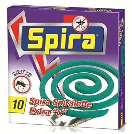 SET 6  SPIRA ZAMPIRONI SPIRALETTE ANTIZANZARA 10 PZ CON 2 SUPPORTI METALLICI