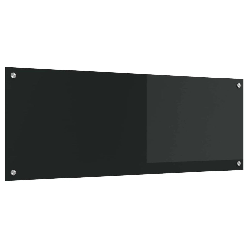 Rivestimento da Cucina-Paraschizzi per Cucina Nero 110 x 40 x 0,6 cm vetro temperato