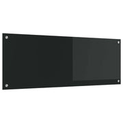 Rivestimento da Cucina-Paraschizzi per Cucina Nero 110 x 40 x 0,6 cm vetro temperato