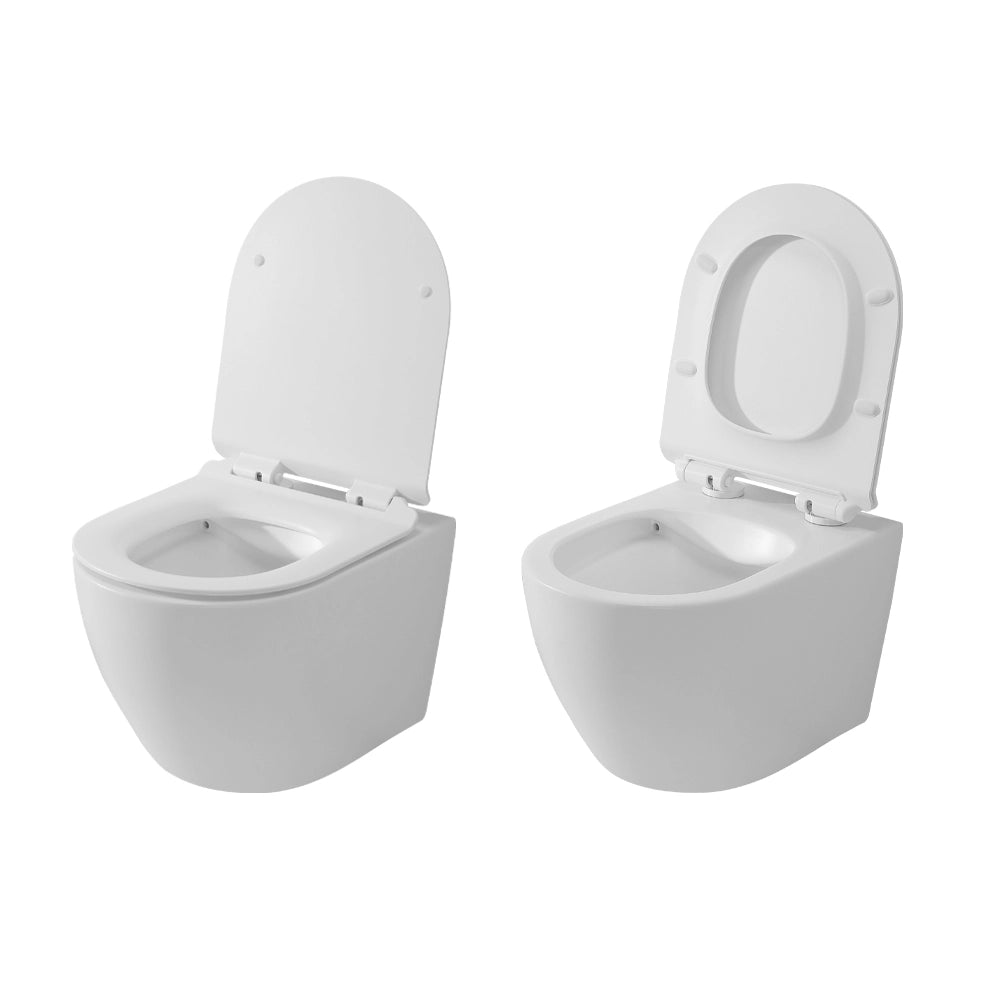 Copriwc originale a sgancio rapido in termoindurente ultraslim soft-close bianco opaco Tokyo