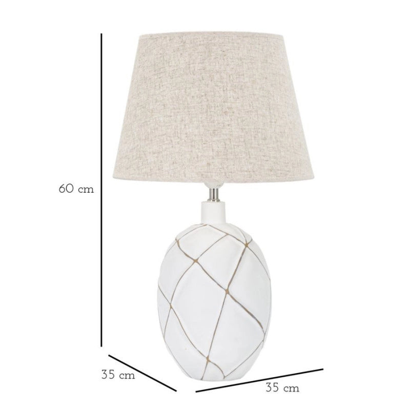 Lampadelle A Da Tavolo Resina Lines cm ø 35x60