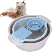 Sottile Siftatore in Plastica per Cucina - Leggero - 8,89 cm Di Profondità - Progettato per Stacking - Materiale Riciclabile - Siftatore