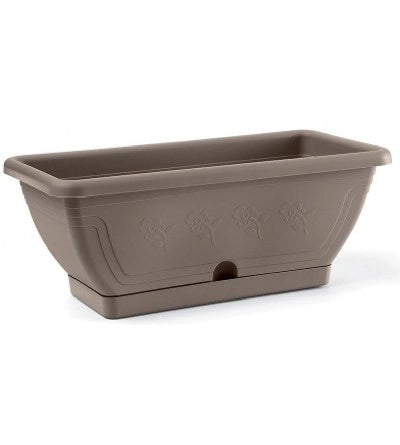 CASSETTA CON SOTTOCASSETTA 'VENEZIA' cm 60x19x16h - colore avana