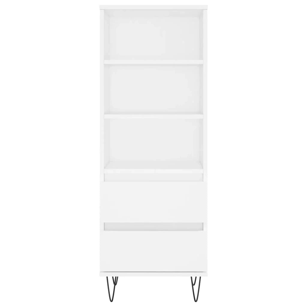 Buffet credenza cassettiera mobiletto mobile contenitore organizer cucina soggiorno salotto alto 40 x 36 x 110 cm legno ingegnerizzato bianco 02_0032446