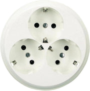 Stopconnettori a tre vie serie 1000, colore bianco inox, 3 presidi