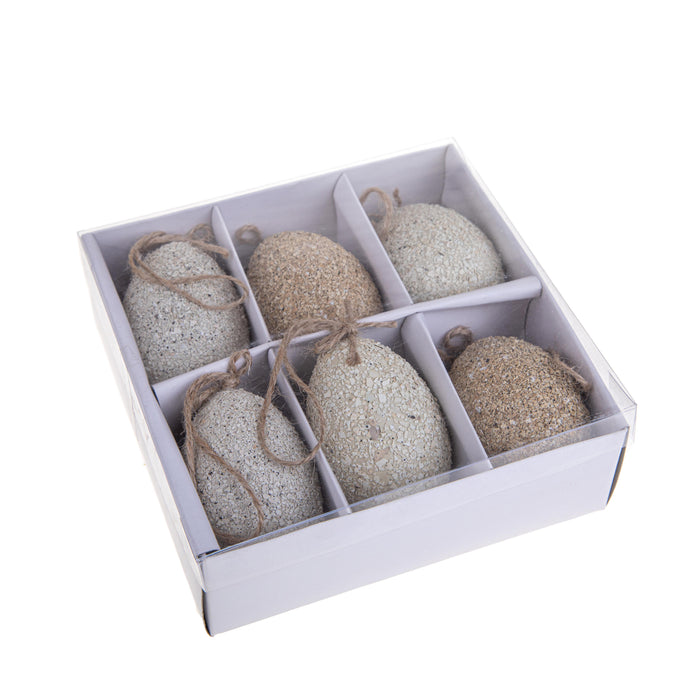 Set 12 Uova Truciolo H 8 cm