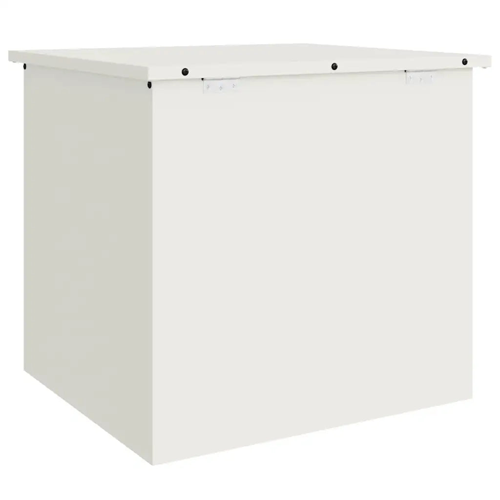 vidaXL Scatola di Stoccaggio Esterno Bianco 55 x 50.5 x 50 cm