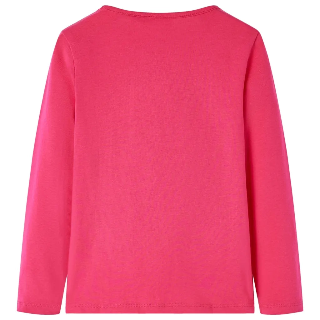 Maglietta da Bambina a Maniche Lunghe Fucsia 116