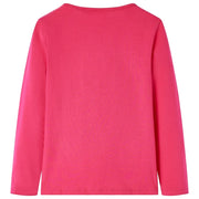 Maglietta da Bambina a Maniche Lunghe Fucsia 116