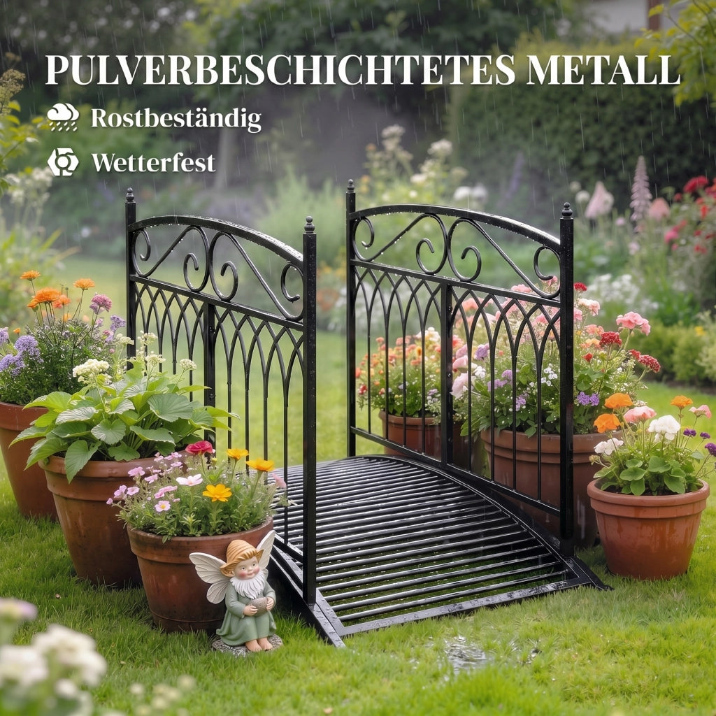 Ponte da Giardino in Metallo ¨C zephmum ¨C Antracite 135.5 cm