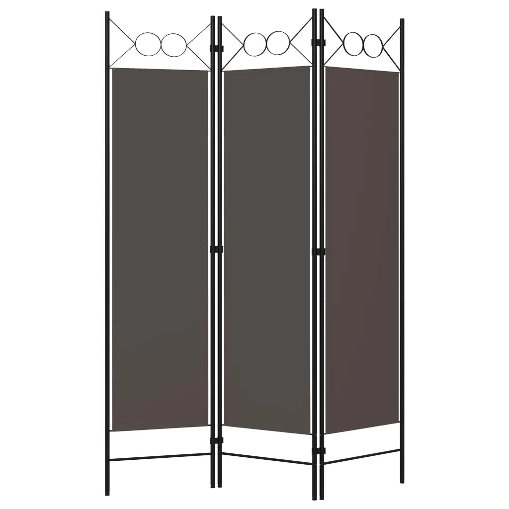 Paravento a 3 Pannelli Antracite 120x180 cm 320701