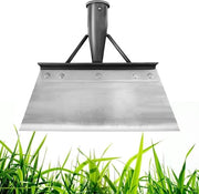 Scopa multifunzionale per giardino - scopa per neve in acciaio inossidabile - scopa per pulizia giardino - scopa per fattoria - scopa per erbacce - rimuovi muschio - pianta - strumento per rimuovere erbacce (25 cm)