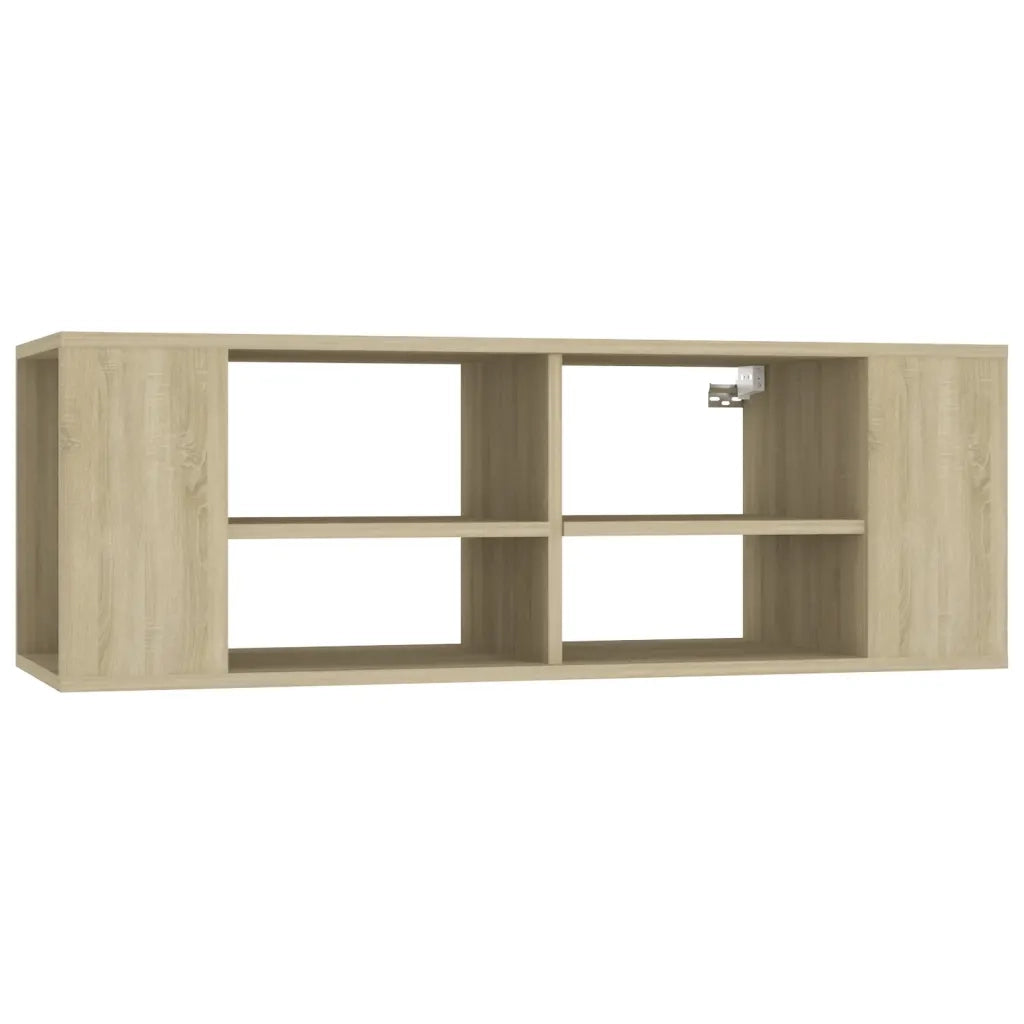 Mobile TV da Parete Rovere Sonoma 102x35x35cm Legno Multistrato 806241