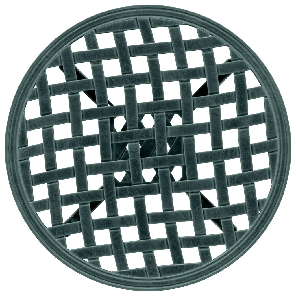 vidaXL Tavolo da Giardino Verde Ø48x53 cm in Alluminio Pressofuso