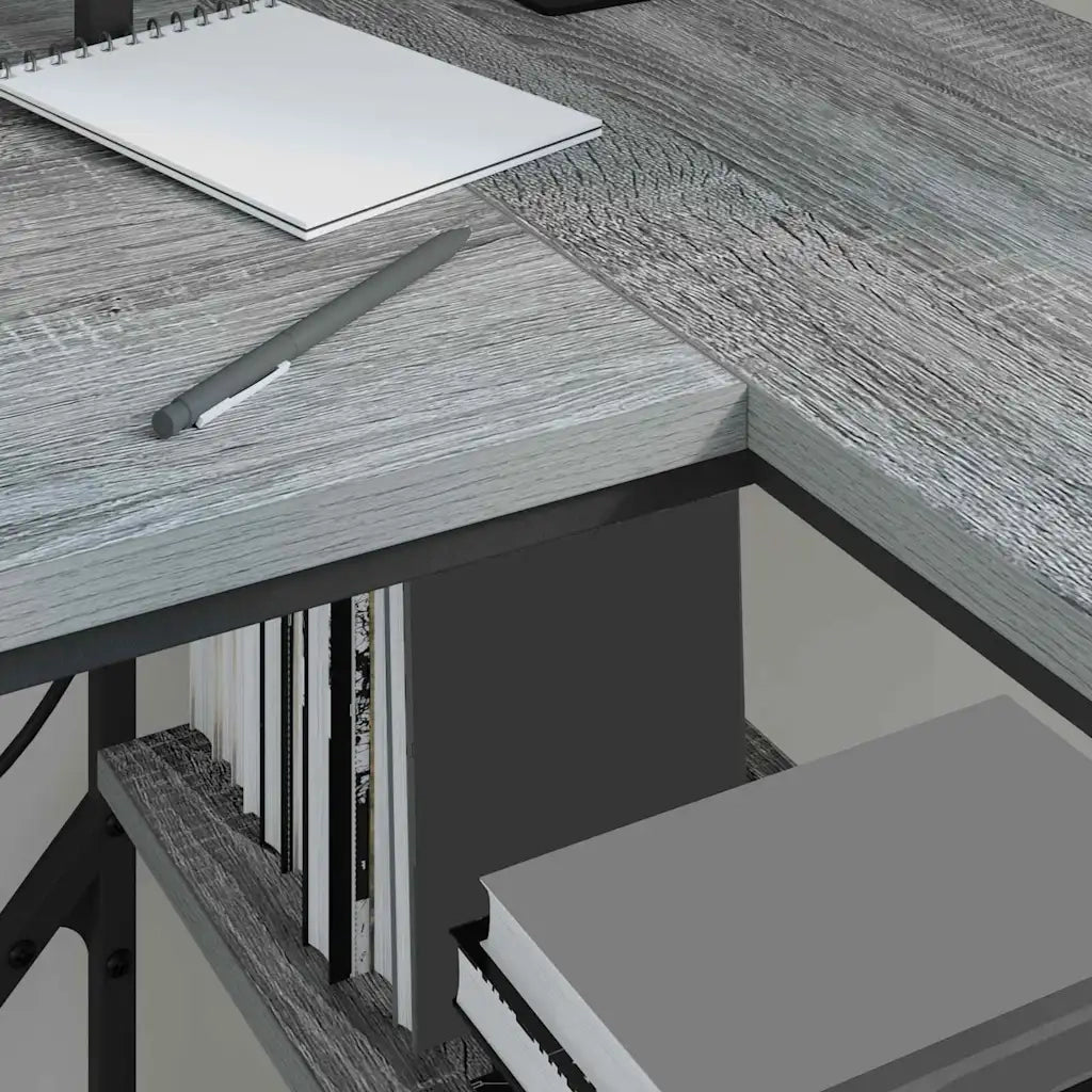 Scrivania Grigio Sonoma 120 x 79 x 86,5 cm Legno multistrato 859403