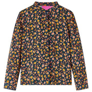 Camicia da Bambina con Colletto Fascia Blu Marino 104cod mxl 108157