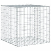Cesto Gabbione con Copertura 100x100x100 cm in Ferro Zincato