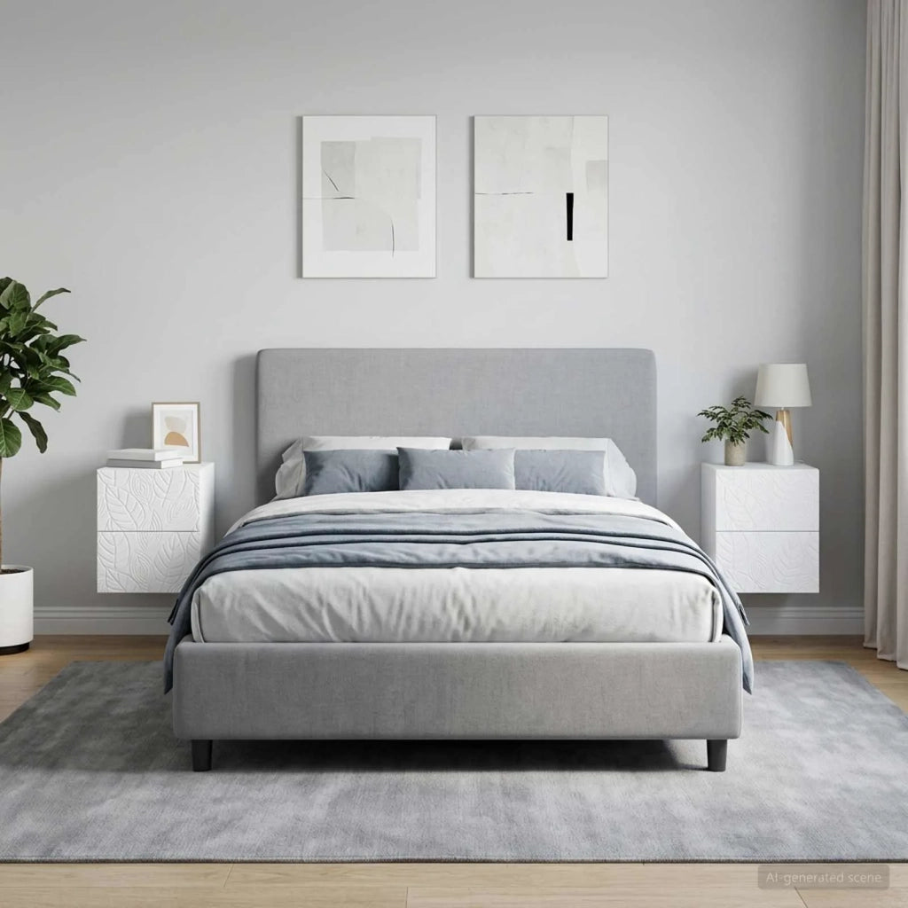 Mobiletto da notte a muro 2 pcs Bianco 34,5 x 33 x 40 cm 898806