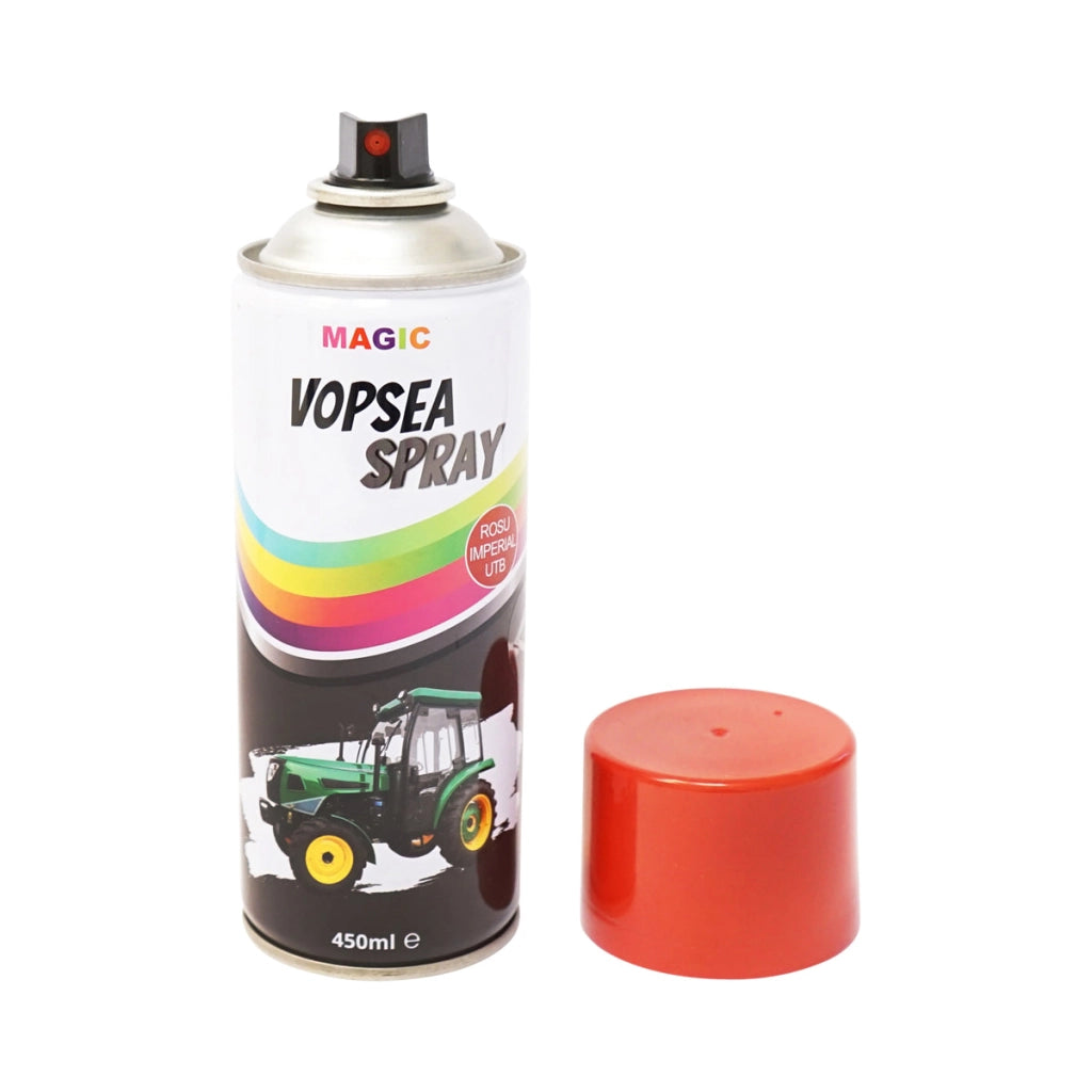 Spray vernice auto rosso imperiale UTB professionale ad asciugatura rapida, 450 ml MAGIC