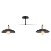 Lampada a sospensione SPIRIT in acciaio nero opaco e oro