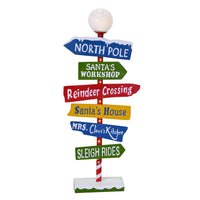 Cartello in Metallo indicazioni con Led multicolor cm 46x16,5xh106,5